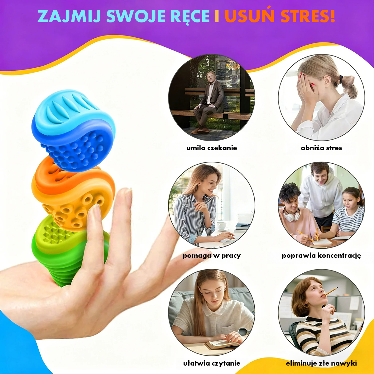 Zastosowanie gniotków sensorycznych