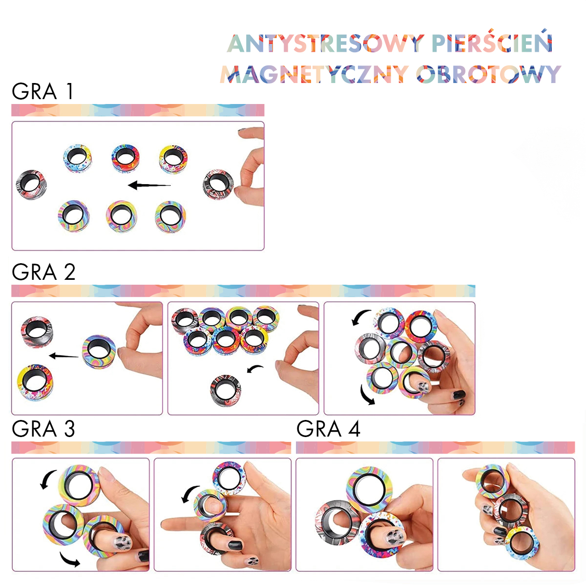 Pomysły na zabawę magnetycznymi pierścieniami