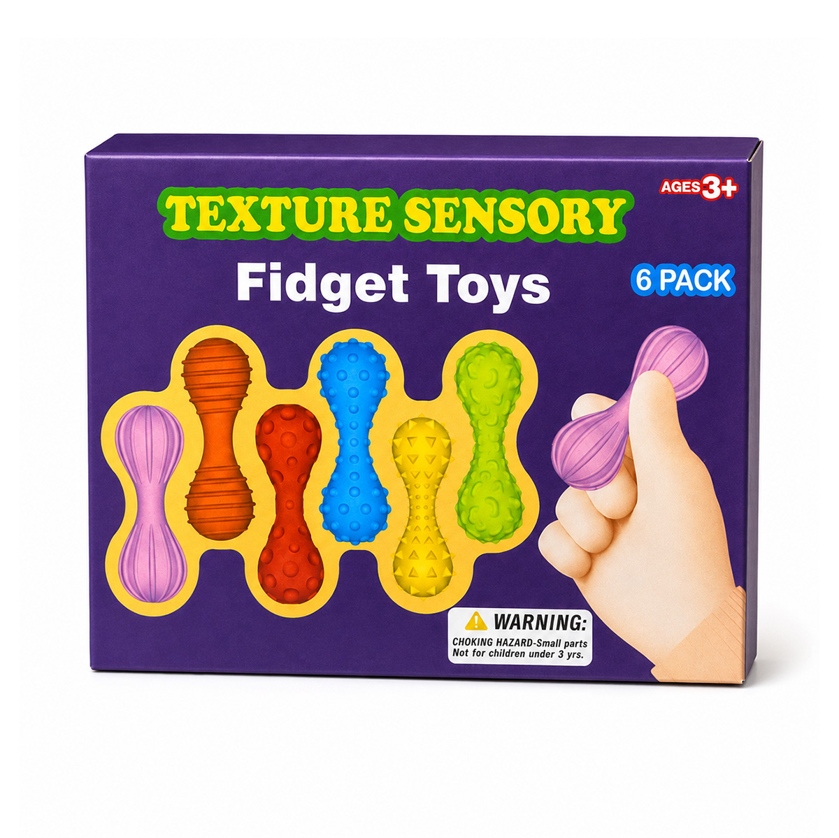 Zawartość zestawu maczug sensorycznych Fidget Toys