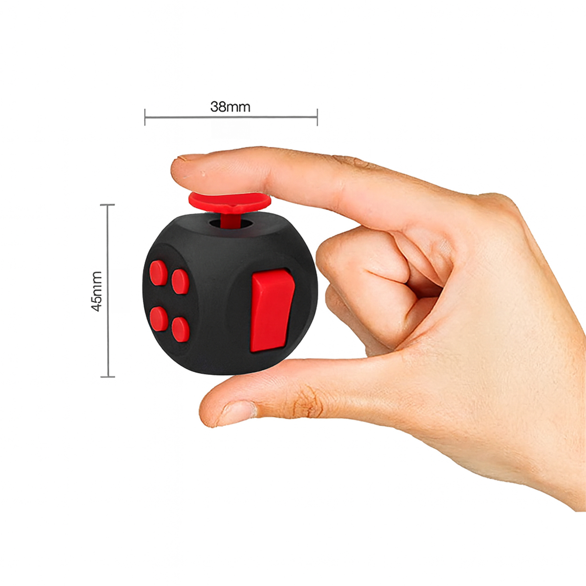 Kostka antystresowa Fidget Cube 6 funkcji przyciski joystick rolki dysk