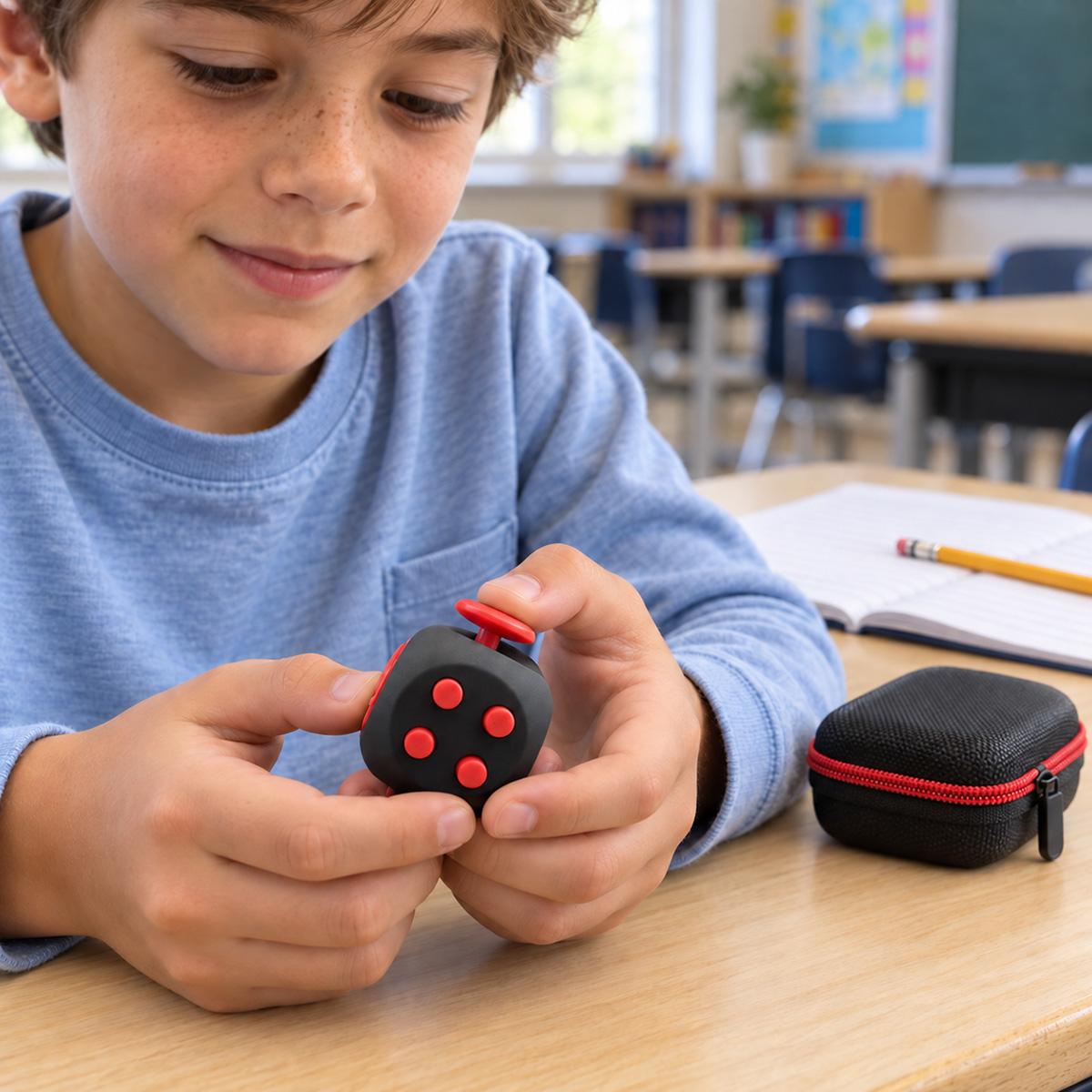 Kostka antystresowa dla dzieci i młodzieży fidget sensoryczny